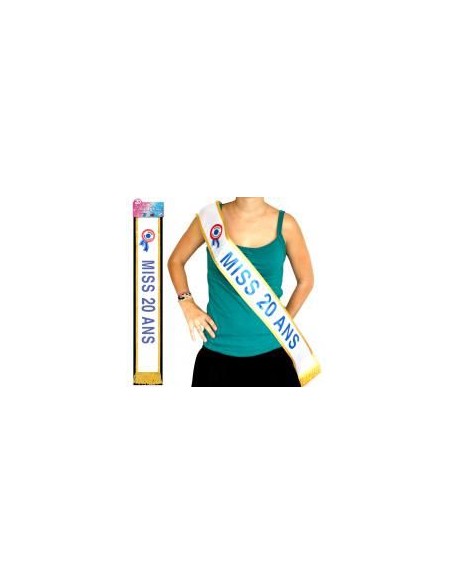Echarpe "Miss 20 ans"