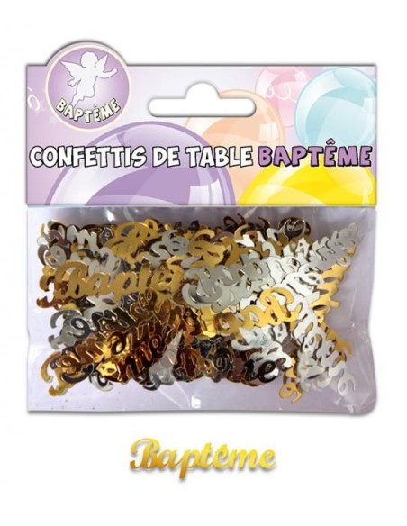 Confettis de table Baptême