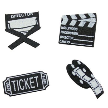 16 confettis de table cinéma