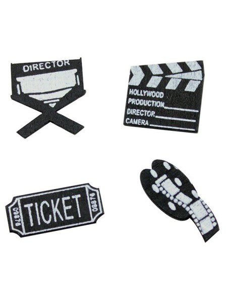 16 confettis de table cinéma