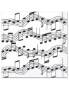16 serviettes notes de musique