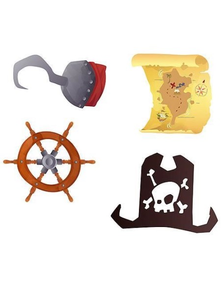 16 confettis de table pirates