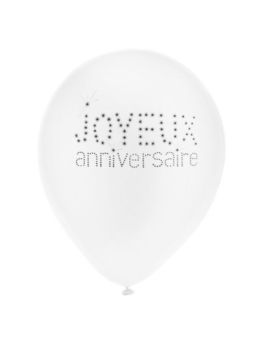 8 ballons joyeux anniversaire