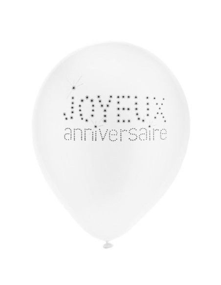 8 ballons joyeux anniversaire