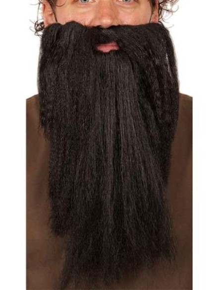 Barbe longue noire