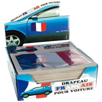 Drapeau tricolore aimanté pour voiture