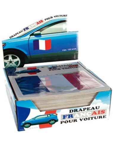 Drapeau tricolore aimanté pour voiture