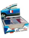 Drapeau tricolore aimanté pour voiture