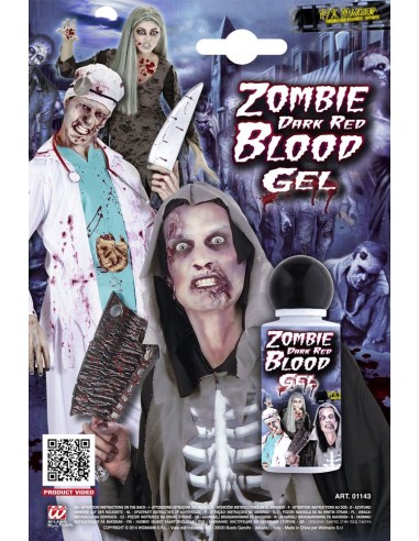 Gel sang rouge foncé zombie