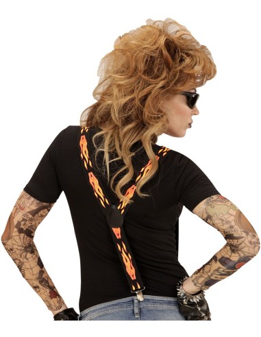 Bretelles avec flammes