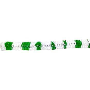 Guirlande verte et blanche