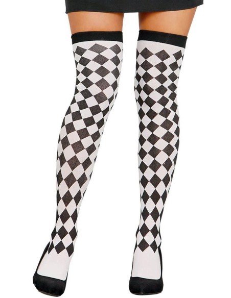 Bas damier noir et blanc