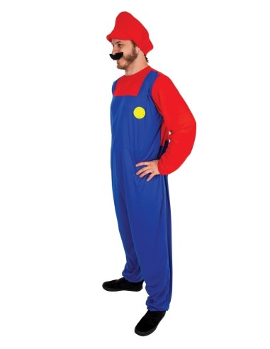 Déguisement plombier rouge et bleu