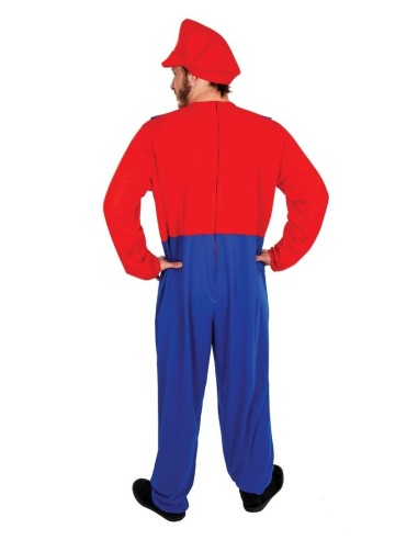 Déguisement plombier rouge et bleu