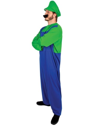 Déguisement plombier vert et bleu