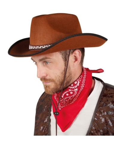 Chapeau cowboy marron