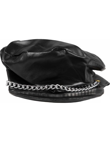 Casquette de biker avec chaine