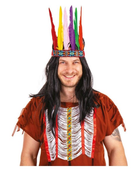 Bandeau indien 6 plumes
