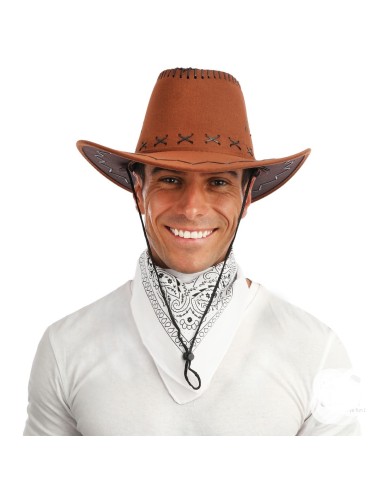 Bandana blanc cow-boy