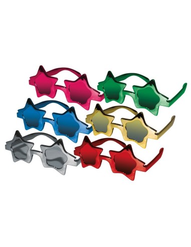 Lunettes étoiles métallisées