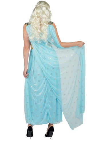 Déguisement princesse médiévale bleu