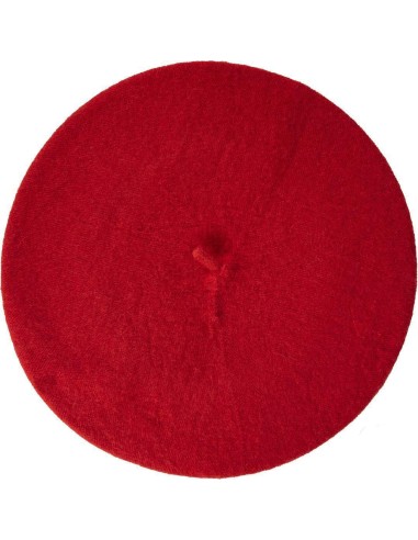 Béret en laine rouge