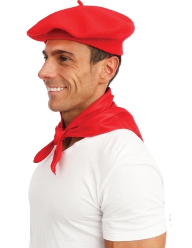 Béret en laine rouge