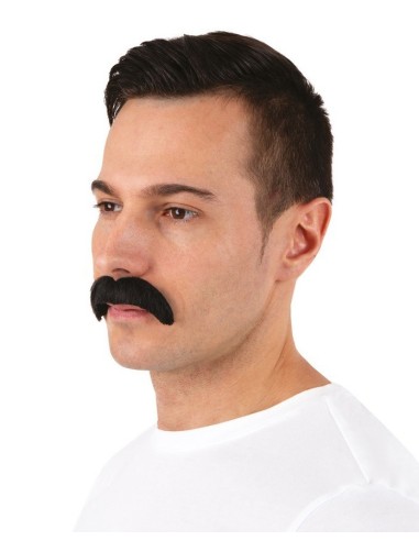 Moustache années 1960 noire