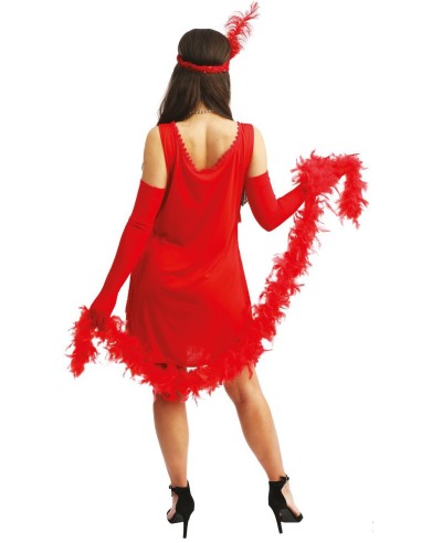 Robe charleston rouge