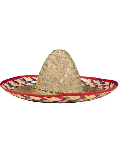 Sombrero paille multicolore
