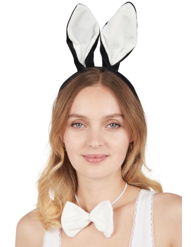 Set accessoires lapin noir et blanc