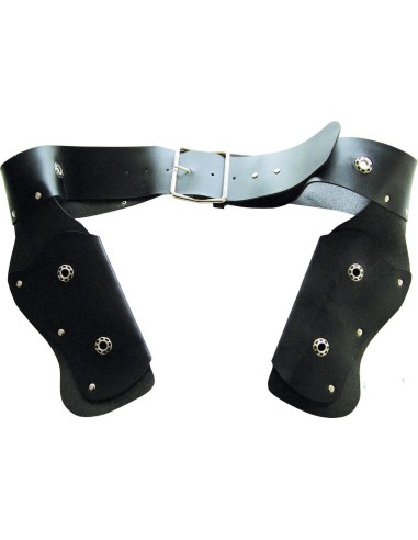 Ceinture double holster noir