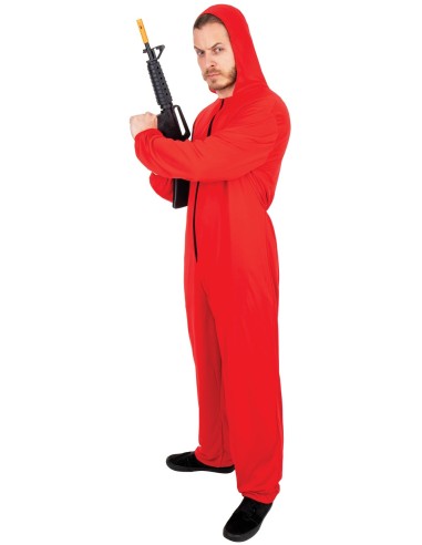 Déguisement de braqueur rouge