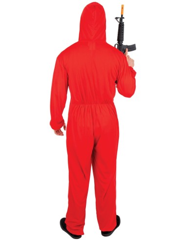 Déguisement de braqueur rouge