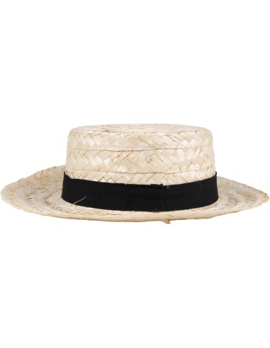 Chapeau canotier paille