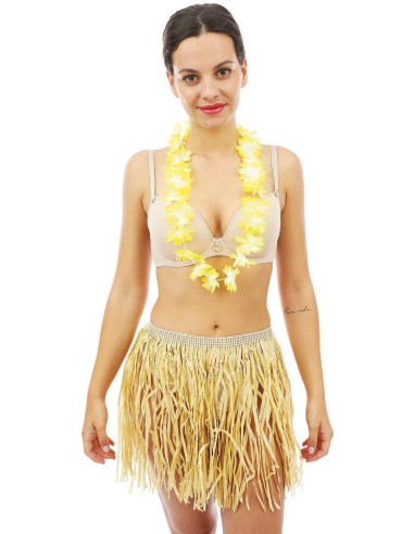 Collier hawaïen fleurs fines