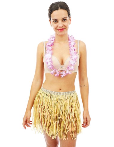 Collier hawaïen fleurs fines