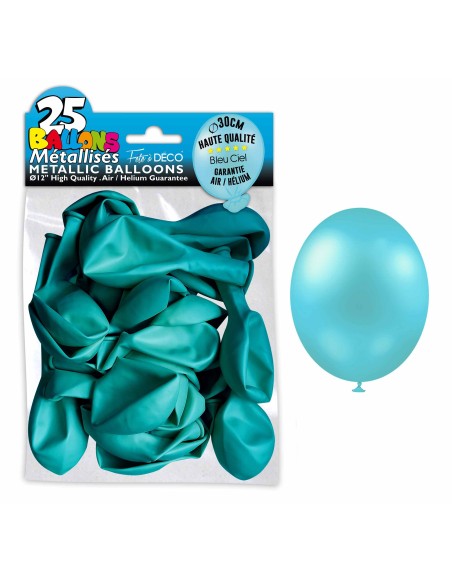25 ballons métal
