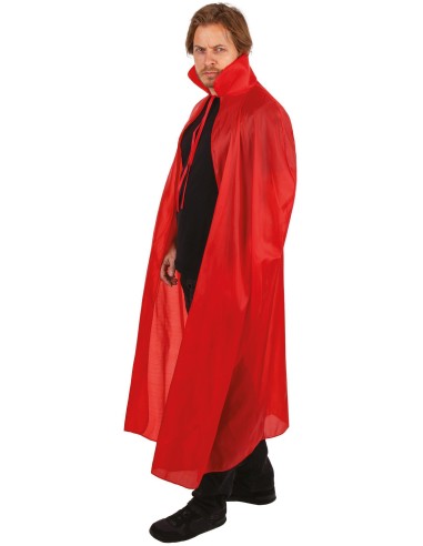 Cape rouge avec col