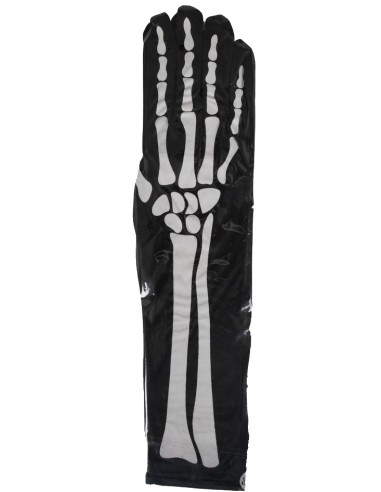 Gants longs squelette