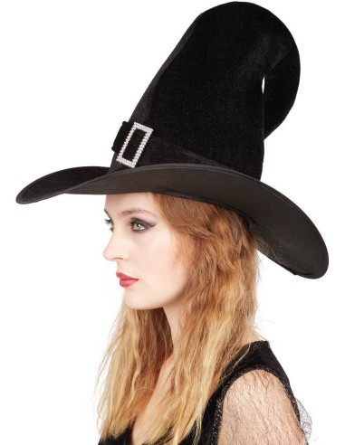 Chapeau de sorcière velours noir