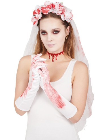 Accessoires pour déguisement femme mariée sanglante Lambersart
