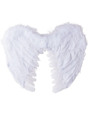 Ailes d'ange en plumes blanches 40x32cm