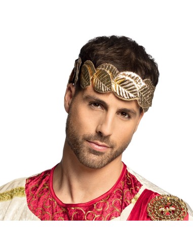 Bandeau feuilles de laurier dorées