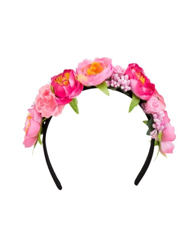 Diadème fleurs hippie