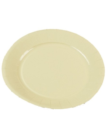 10 assiettes 23cm crème