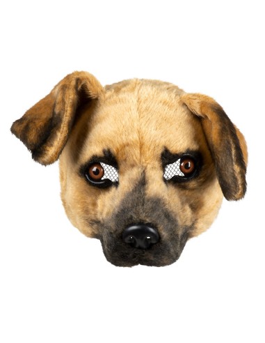 Demi-masque peluche chien