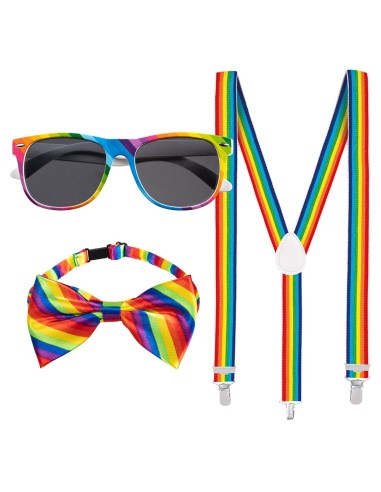 Set accessoires arc-en-ciel