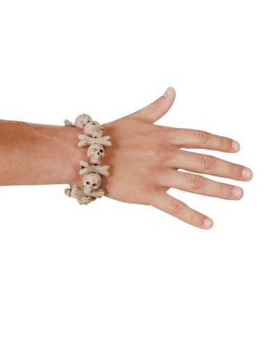 Bracelet têtes de mort et os