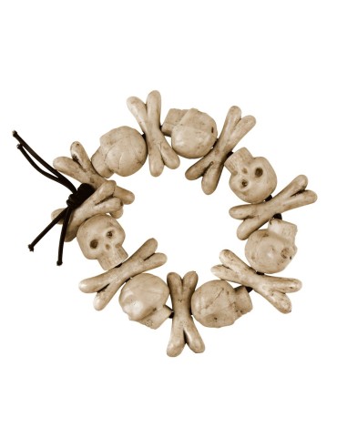 Bracelet têtes de mort et os